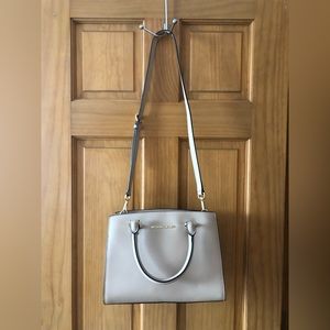 Michael Kors Tan Medium size purse with attachable crossbody strap